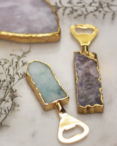 Natural Agate Stopper Opener Amethyst <b>Cluster</b> Rose Quartz <b>Crystal</b> Natural Gemstone Meditation Beer Decoration Bottle Opener - Product Image 1