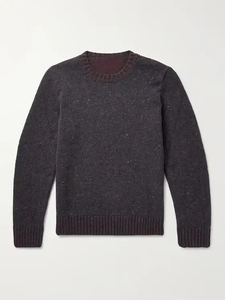 Pull en acrylique fait main pour homme, personnalisé avec logo OEM, à manches longues, confortable, respirant, en tissu uni de haute qualité - Product Image 2