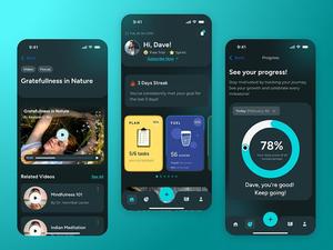 Desarrollo de la aplicación móvil RoyalCraft Meditation para Android e iOS con planes de suscripción, transmisión de audio, sesiones guiadas y sonidos para dormir - Product Image 4