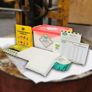 Kit anti-déversement d'huile universel de haute qualité 10 L, boîte de rangement transparente d'urgence pour atelier industriel, garage, laboratoire et usage maritime - Product Image 3