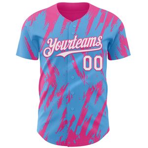 Camiseta de Béisbol OEM, Corta, con Botones, Logotipo Personalizado, Impresión Serigráfica, 100% Algodón Orgánico Antibacterial, para Invierno - Product Image 2