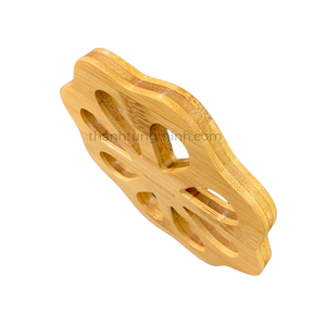 Wooden <b>Pot</b> Holder Trivet High Heat Resistant Eco-Friendly <b>Kitchen</b> <b>Utensil</b> Anti-Slip Made in Vietnam - Product Image 2