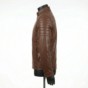 Nouvelle conception, veste en cuir véritable imperméable à capuche personnalisable pour hommes, fabriquée en usine, nouvelle arrivée, prix raisonnable - Product Image 5