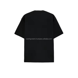 T-shirt Homme Luxe Décontracté Ample Hip Hop en Coton Lourd 260 GSM 100% Coton à Manches Courtes pour l'Été – OEM/ODM - Product Image 5