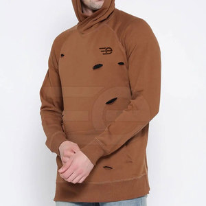 Sweat-shirts déchirés pour hommes, streetwear urbain, pull décontracté, doux, tendance, à porter au quotidien - Product Image 2