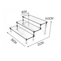 Support de présentation multi-niveaux en acrylique transparent pour brochures, dépliants et magazines, idéal pour bureaux, hôtels et salons professionnels – Personnalisation du logo acceptée – Offre spéciale