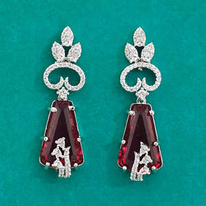 Pendientes de Aro Clásicos Americanos de Calidad de Exportación Kanhai Jewels con Baño de Rodio y Circonita, para Mujer, Aniversario 431576 - Product Image 6