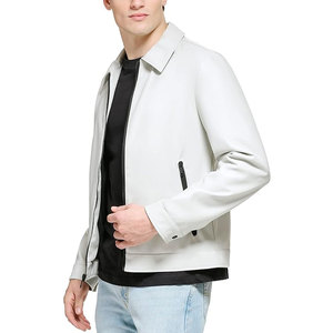 Veste en cuir noire pour homme, style moderne et décontracté, vêtement d'extérieur durable, doux et confortable, idéale pour tous les jours, pour l'hiver et l'automne - Product Image 4