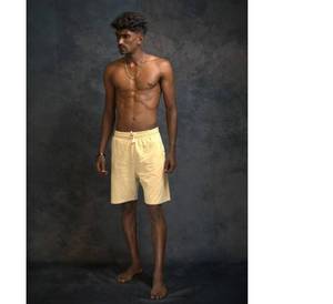 Ensemble deux pièces personnalisé avec logo pour homme – T-shirt et short amples en coton épais 100 % vierge pour l'été - Product Image 2