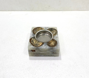 ArtisanVibe - Quemador de Incienso de Madera de Sándalo a Rayas de Lujo, Hecho a Mano, Religioso, Ecológico, Duradero - Product Image 1