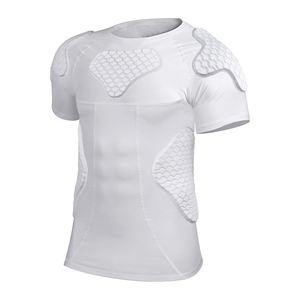 Camiseta Deportiva de Compresión con Logotipo Personalizado, Manga Corta y Acolchada para Fútbol, Camiseta Interior Acolchada de Manga Corta con Protección contra Impactos para Hombre - Product Image 3