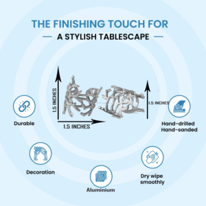 Servilletero de acero inoxidable de Venta caliente Servilleteros de lujo Ramo de bodas de plata Uso de fiesta Servilletero de acero inoxidable - Product Image 4