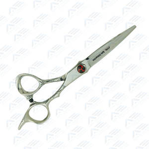 Ciseaux de coupe de cheveux en argent fleur Ciseaux de coiffeur en acier inoxydable tranchants avec vis décorative fantaisie Professionnel - Product Image 4