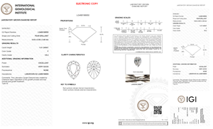 Gia/IGI certifié 1.01 carat VS2 poire brillant diamant de laboratoire HPHT CVD pierre précieuse en vrac pierre précieuse taille poire - Product Image 2