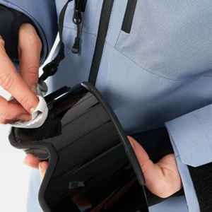 เสื้อแจ็คเก็ตสกีผู้ชายแบบกำหนดเองได้ กันน้ำ มีฮู้ด เสื้อผ้าสำหรับกิจกรรมกลางแจ้ง ปิดด้วยซิป กันลม พิมพ์โลโก้ - Product Image 6