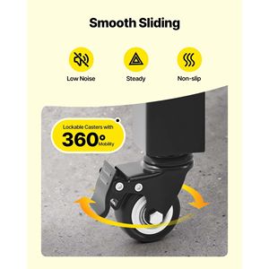 Cancello di Sicurezza Pieghevole Doppio con Design a Forbice Bloccabile, Ruote Girevoli a 360 Gradi, Barriera Esterna Retrattile in Acciaio - Product Image 4