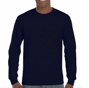 เสื้อยืดแขนยาวสำหรับผู้ชาย, ผ้าฝ้ายโพลีเอสเตอร์แขนยาวพิมพ์ลายสีทึบเสื้อสำหรับใส่ในฤดูหนาวทำโลโก้ตามสั่งสำหรับ100% 180กรัม - Product Image 1