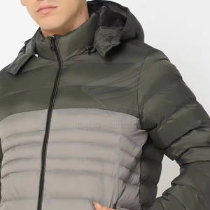 Chaqueta de Invierno Acolchada de Algodón con Cuello Mao, Estilo Urbano, con Logotipo y Color Personalizados para Hombre - Product Image 5