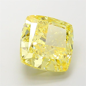 Diamant jaune taille coussin d'aspect naturel pour bijoutiers de boutique, bijoux fins exclusifs et accessoires de luxe - Product Image 2