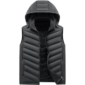 Gilet matelassé personnalisé en gros – Veste sans manches chaude et décontractée pour l'hiver – Vêtements de rue rembourrés à capuche - Product Image 2