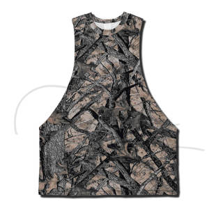 Débardeurs pour hommes, vêtements de fitness, gilet d'été en coton, débardeurs sans manches pour hommes, coupe ajustée, style décontracté, design camouflage, respirant - Product Image 6