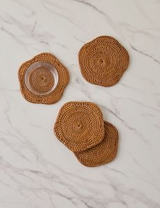 Best Quality Design Rattan Coaster Jute Coaster Rope Coaster Place Mats Woven Rattan Coaster Mats At very best wholesale Price - Product Image 2