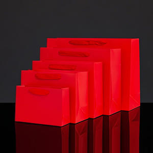 Sacs en papier kraft imprimés avec logo personnalisé, sacs d'emballage cadeau laminés en couleur, vente en gros - Product Image 1