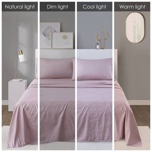 Juego de Sábanas y Fundas de Almohada de Microfibra Estampadas de Tamaño Completo - Product Image 6