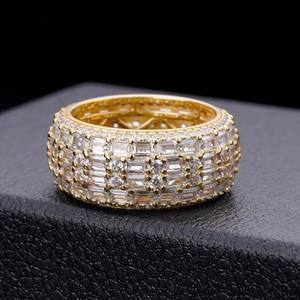 Anillo de Moissanita con Diamante Cultivado en Laboratorio Chapado en Oro Rosa, Elegante Diseño de Cruz, Regalo de Compromiso, Boda o Aniversario - Product Image 3