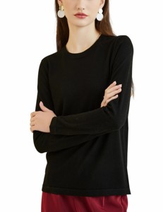Suéter de Punto Premium ODM para Mujer, Color Marrón Sólido, Manga Larga, Cuello Redondo, Corte Regular, Antipilling, para Todas las Temporadas, Estilo Minimalista - Product Image 6