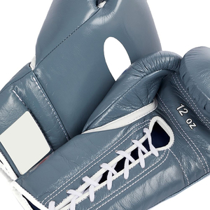 Gants de boxe en cuir personnalisés 12 oz avec fermeture auto-agrippante, doigts entièrement couverts, antidérapants, respirants, équipement d'entraînement extérieur pour adultes unisexe - Product Image 5