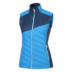 Chaleco acolchado OEM para mujer, chaleco cálido de invierno con bolsillos, ligero, con cuello alto y cremallera, sin mangas. - Product Image 2