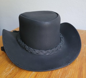 Genuine Leather Cowboy <b>Hat</b> Handmade <b>Western</b> Ranch Outback <b>Hat</b> Custom Logo OEM ODM Wholesale Fashion Cap - Product Image 5