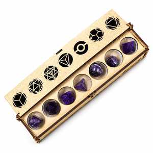 Ensemble de 7 Solides Platoniques Sculptés en Améthyste de Qualité Supérieure, Coffret de Cristaux Géométriques pour Guérison Reiki, Feng Shui, Méditation et Décoration Intérieure - Product Image 4