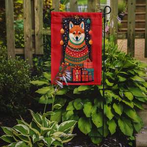 Shiba Inu Holiday Christmas <b>Garden</b> <b>Flag</b> Multicolor Decorative Mailbox <b>Flag</b> for Patio & Yard for Flower Beds & Lawn Artwork - Product Image 2