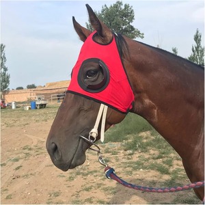 Custom Horse Fly-Mask Air-Streaming <b>Fabrics</b> Durable Soft Comfortable Horse Head Face Ear Anti Fly <b>Nets</b> Horse Fly Face Cover - Product Image 4