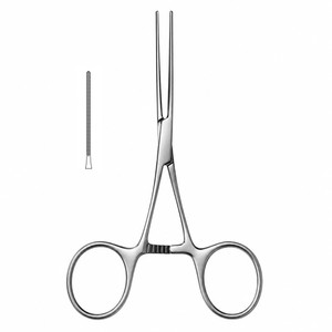 Pinces à vaisseaux périphériques SELMAN à mâchoires COOLEY angulées, 1,3 cm ou 2,1 cm, longueur totale 5 po (12,7 cm) ou 5-1/2 po (14 cm), ZETOMEDPRO - Product Image 5