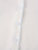 Unisex Cardigan Shirt High School Uniform College Style Collar Long-Sleeved Open Button 100% Cotton Anti-pilling High