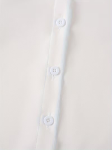 Unisex POLO <b>Cardigan</b> Shirt High School Uniform College Style POLO Collar Long-Sleeved Open Button 100% Cotton <b>Spring</b> Autumn Easy - Product Image 4