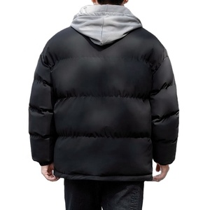 Custom Fashion Style Men's Black Warm <b>Waterproof</b> <b>Hooded</b> <b>Puffer</b> <b>Jacket</b> Wholesale Winter Street Wear Quilted Down <b>Jacket</b> - Product Image 5