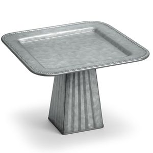 Top Selling Attractive Design Galvanized Metal <b>Round</b> Pedestal Cake Stand Dessert <b>Serving</b> <b>Tray</b> For Home Decoration Parties - Product Image 5