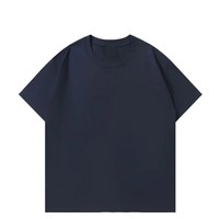 T-shirt gris à col rond et manches courtes, coupe classique, couleur unie, tricoté, décontracté, pour homme, nouveau modèle 2026, conception personnalisée OEM ODM