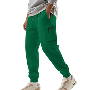 Pantalon de travail multi-poches zippé, coupe slim élastique, décontracté, à taille haute, couleur unie, pour homme, idéal pour les sports d'été - Product Image 3