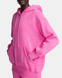 New Custom Women's Long Sleeve Pullover Hoodie Autumn/Winter Heavyweight 100% Cotton Knitted Fabric High Quality Logo - Product Image 6