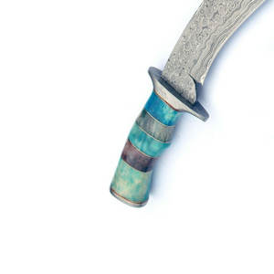 Couteau de chasse artisanal en acier Damas pour la survie en plein air et la collection de chasse - Les meilleurs couteaux en acier Damas - Product Image 6