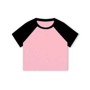T-shirt sexy pour femme en toile de haute qualité avec logo, manches courtes, coupe classique - Product Image 3