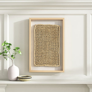 DreamCraft Farmhouse Arte de la pared enmarcado de madera rústica abstracta Decoración de Vietnam - Product Image 2