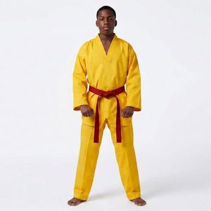 Uniforme de Taekwondo Ecológico de Poliéster/Algodón Personalizable de Secado Rápido, Tejido Transpirable y Duradero, Costuras Resistentes, Unisex para Adultos - Product Image 1