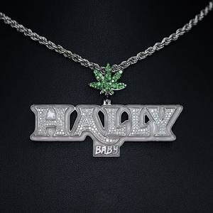 Colgantes de Moissanita Personalizados con Incrustaciones de Diamantes, Dijes con Engaste Completo de Plata 925, Colgante de Moissanita con Letra Personalizada - Product Image 4