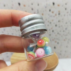 1 12 Scale Candy Jar Bottle Miniature with Lollipop Clear Glass Jar for Dollhouse Playground Decor <b>Accessories</b> for Age 14+ - Product Image 5